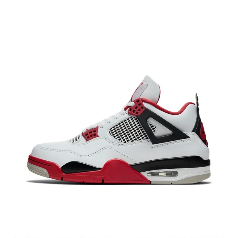 Jordan Air Jordan 4 Retro White Red Shoes