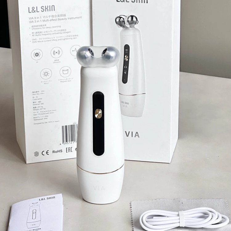 L&L SKIN VIA 3-in-1 Multi-Active Beauty Device White