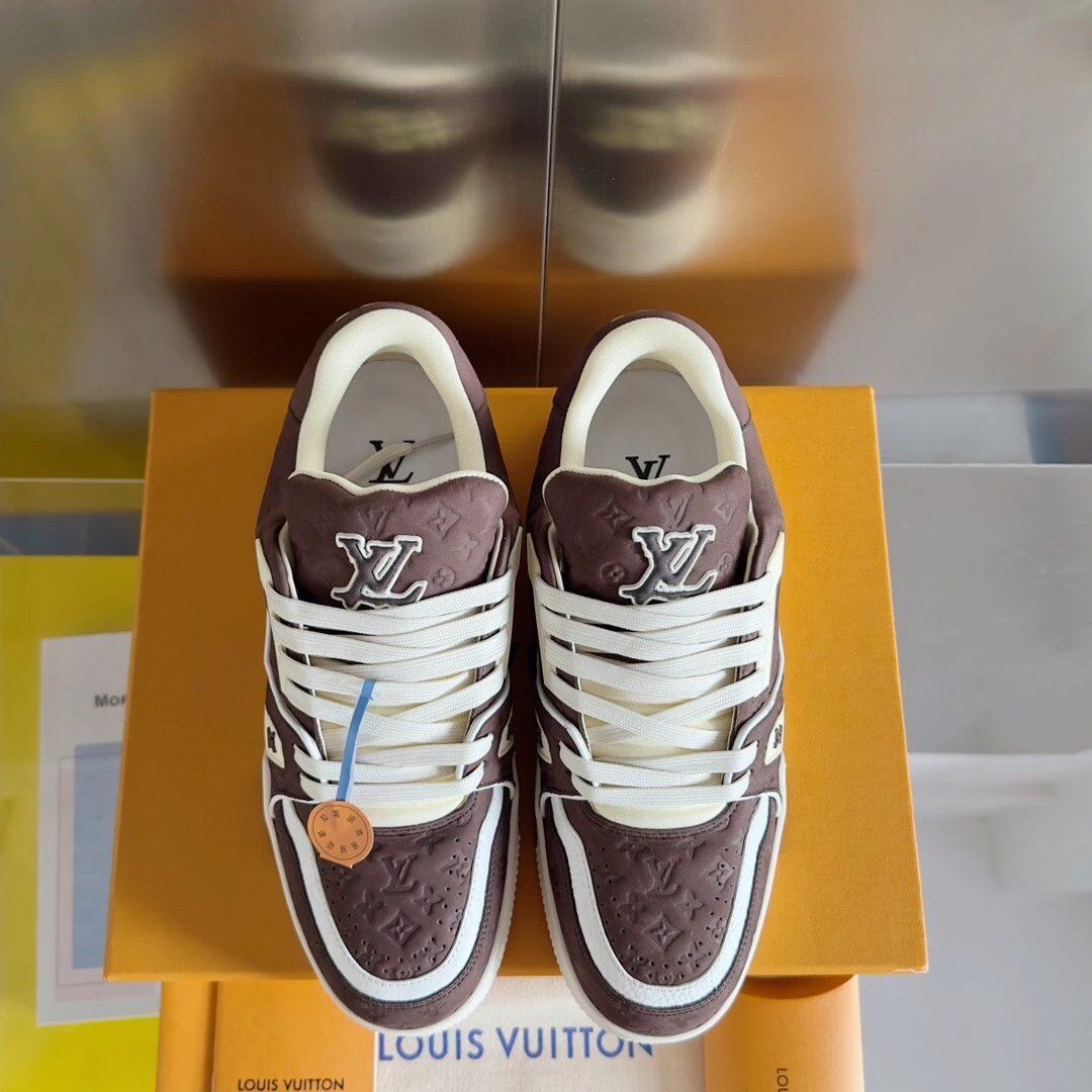 Louis Vuitton LV Trainer Sneaker Brown Shoes