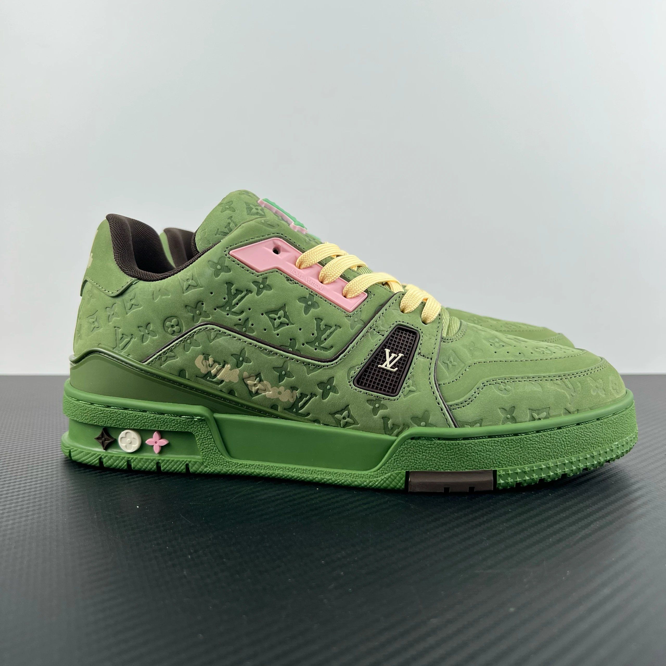 Louis Vuitton LV Trainer Sneaker Green Shoes
