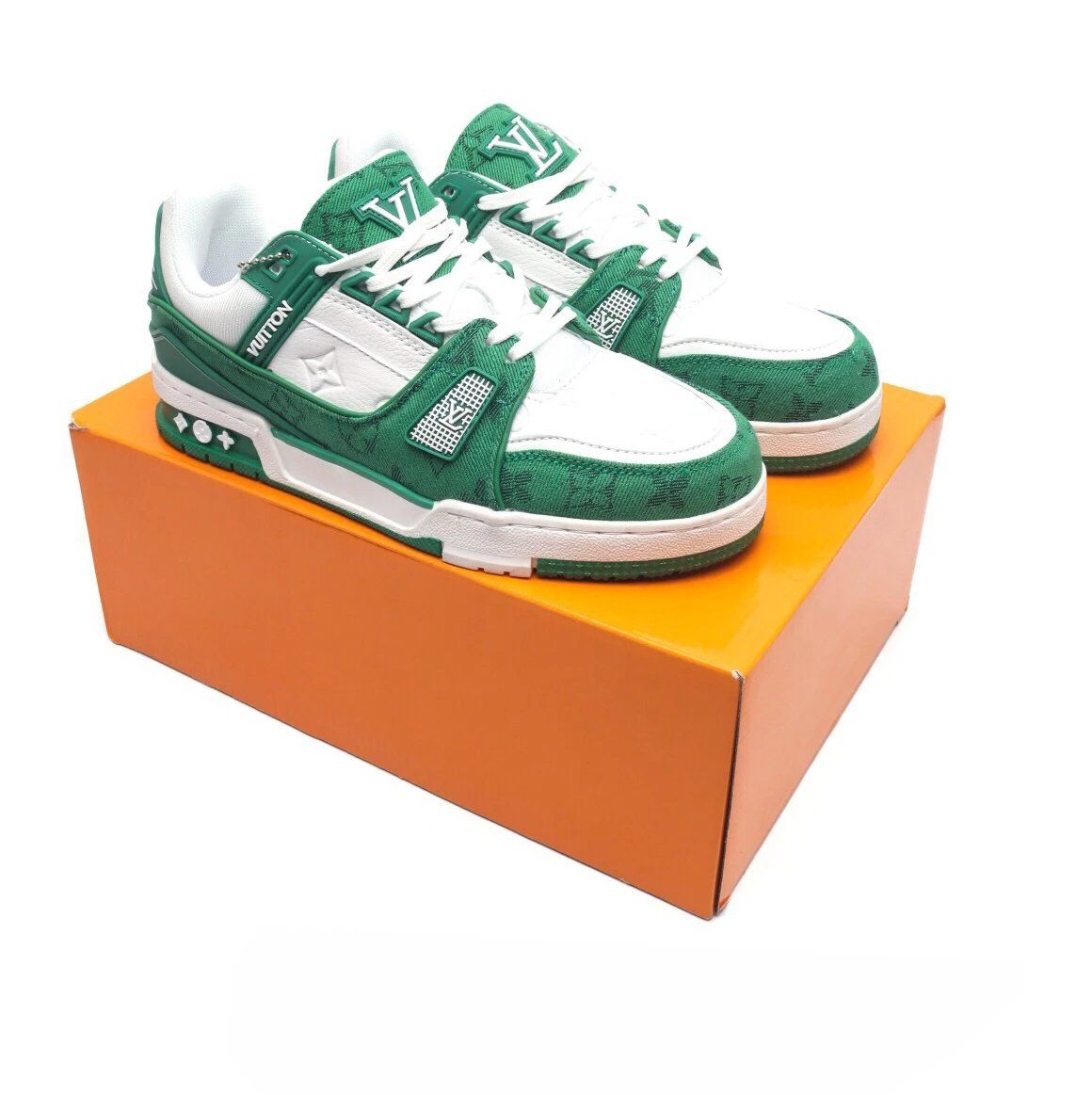 Louis Vuitton LV Trainer Sneaker Green Shoes