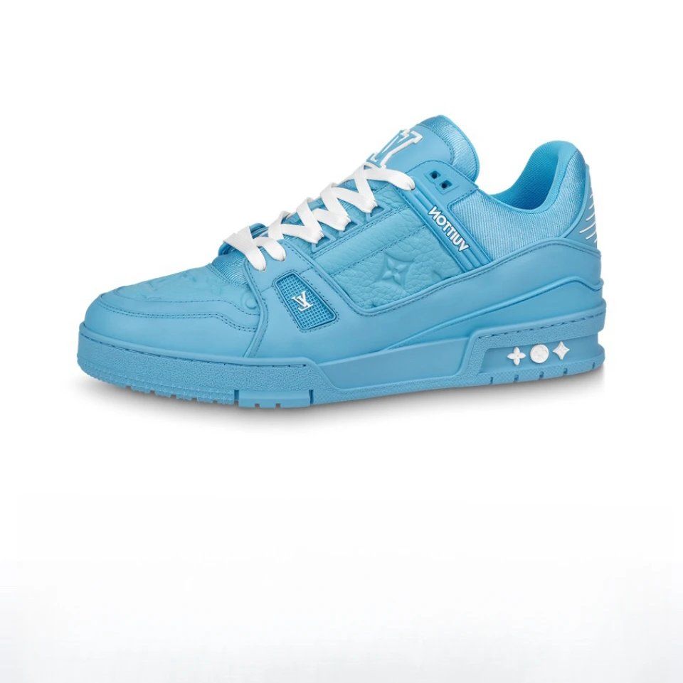 Louis Vuitton LV Trainer Sneaker Light Blue Shoes