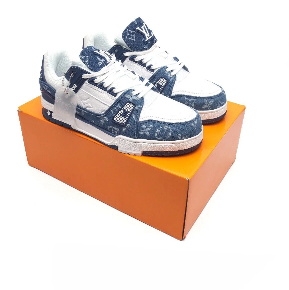 Louis Vuitton LV Trainer Sneaker Navy Blue Shoes