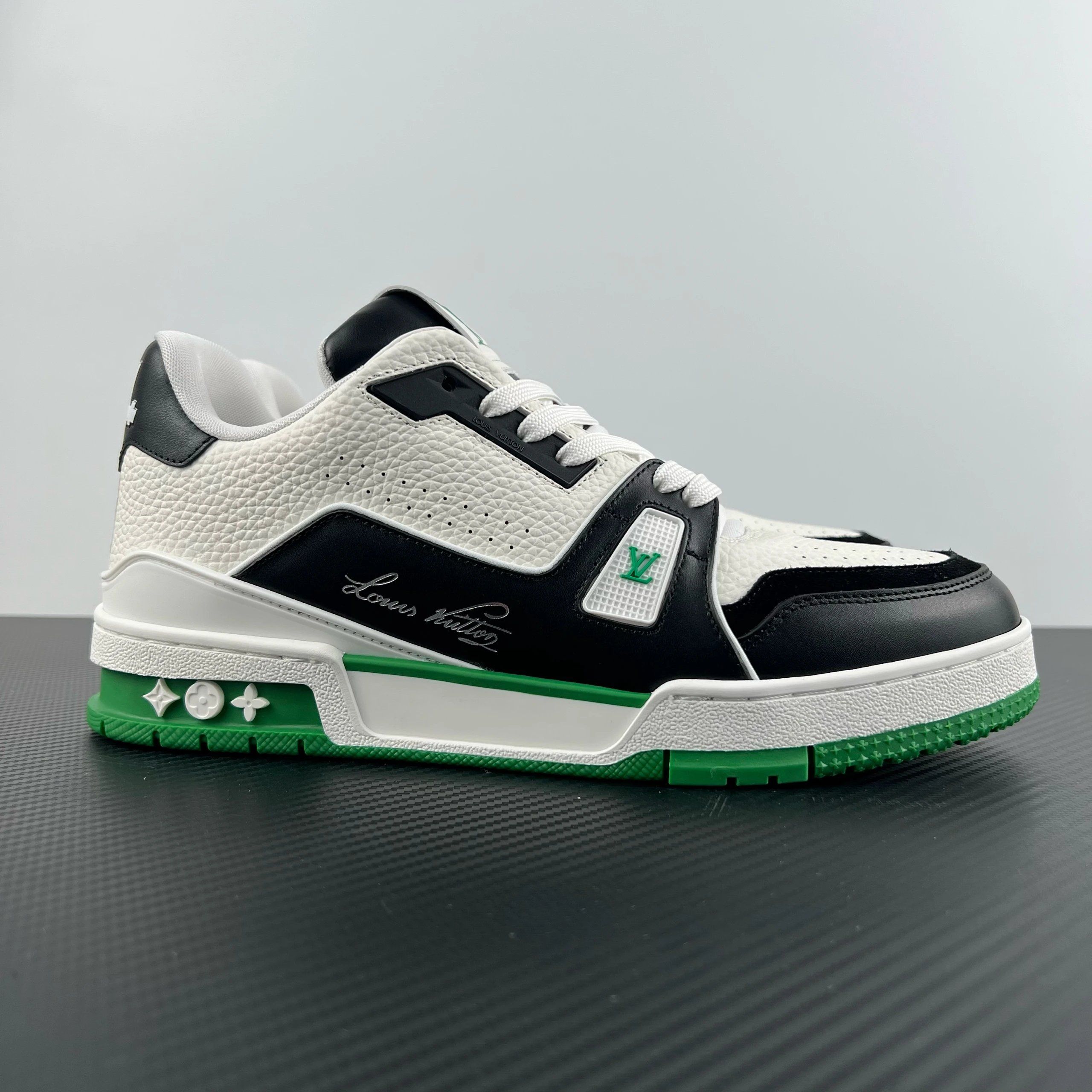 Louis Vuitton LV Trainer Sneaker White Black Green Shoes