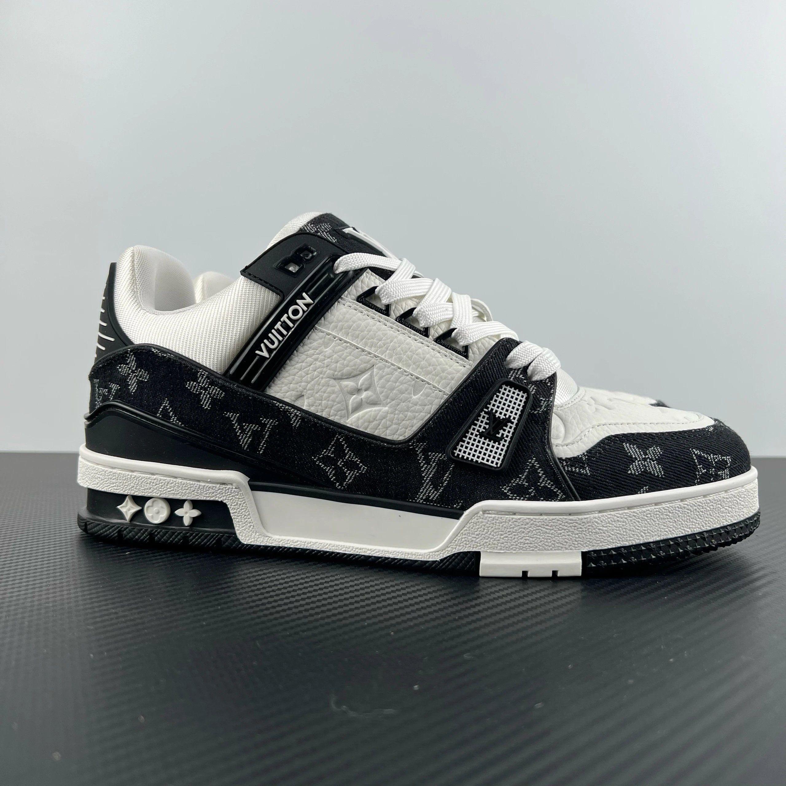 Louis Vuitton Tambour Sneaker Black White Shoes