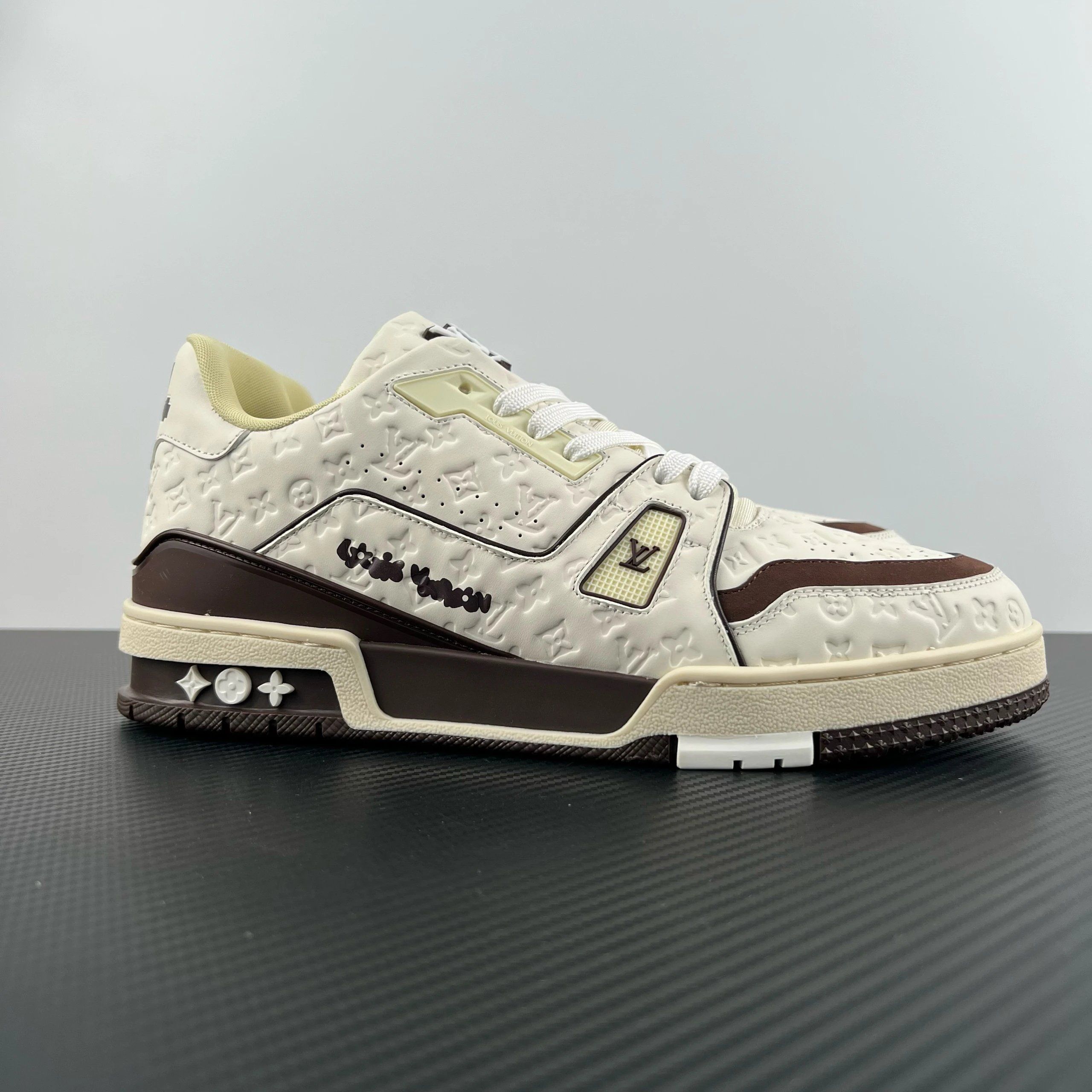 Louis Vuitton Tambour Sneaker Cream Shoes