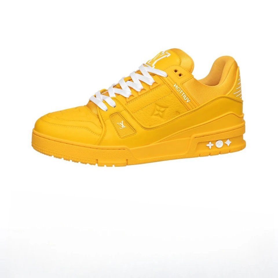 Louis Vuitton Tambour Sneaker Yellow Shoes