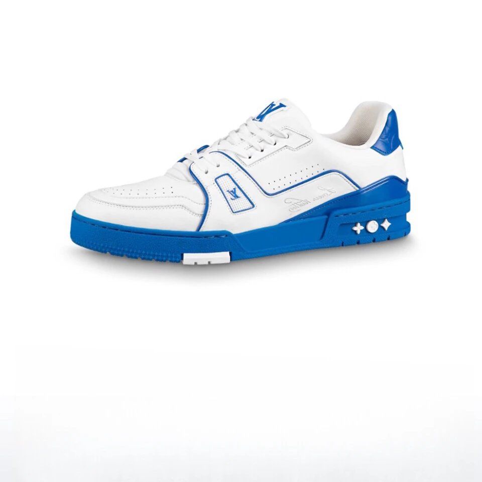 Louis Vuitton Tennis Sneaker White Blue Shoes