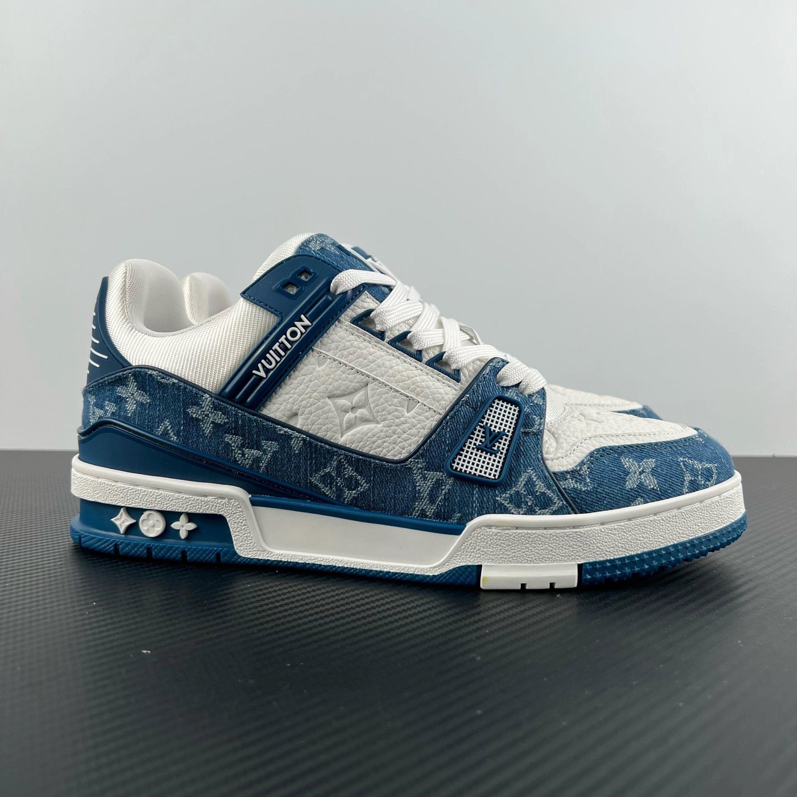 Louis Vuitton Twin Trainer Sneaker Blue Shoes