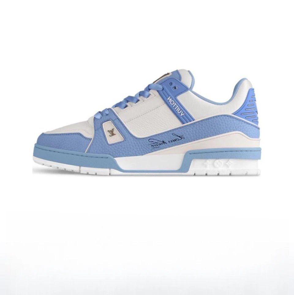 LV Trainer Sneaker Light Blue Shoes
