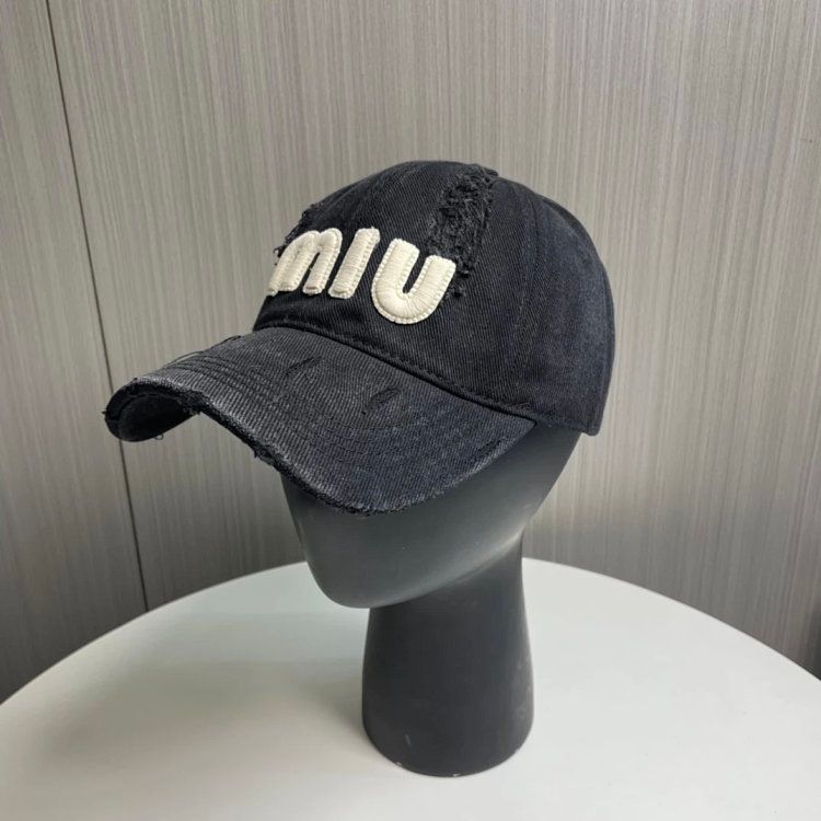 MIUMIU Baseball Cap Navy