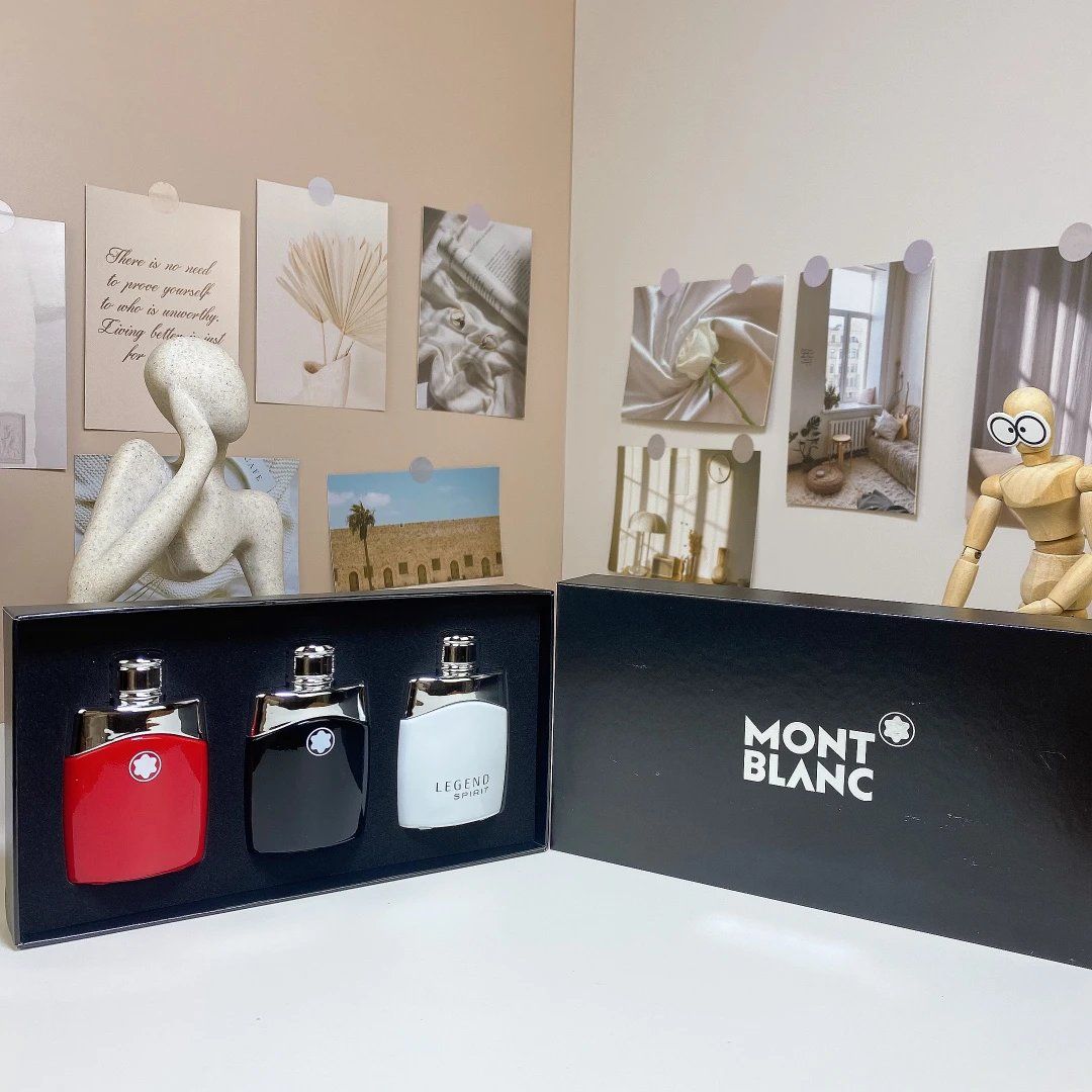 Montblanc Legend Spirit Perfume Set Red Black White Mise