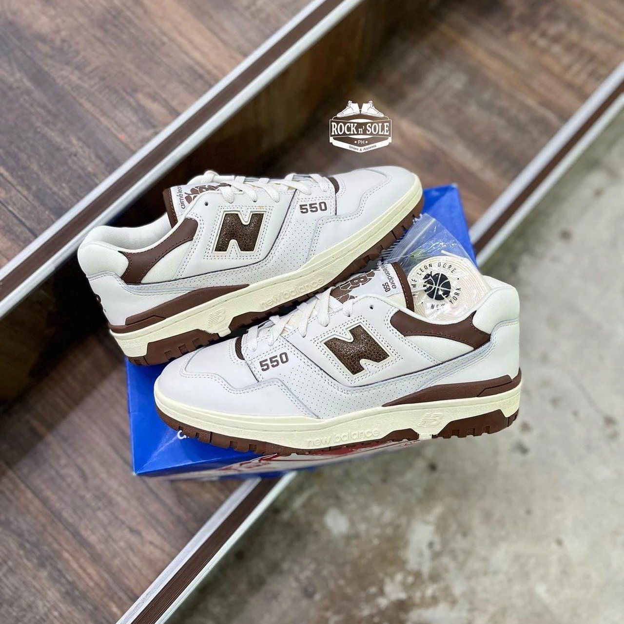 New Balance 550 White Brown Shoes