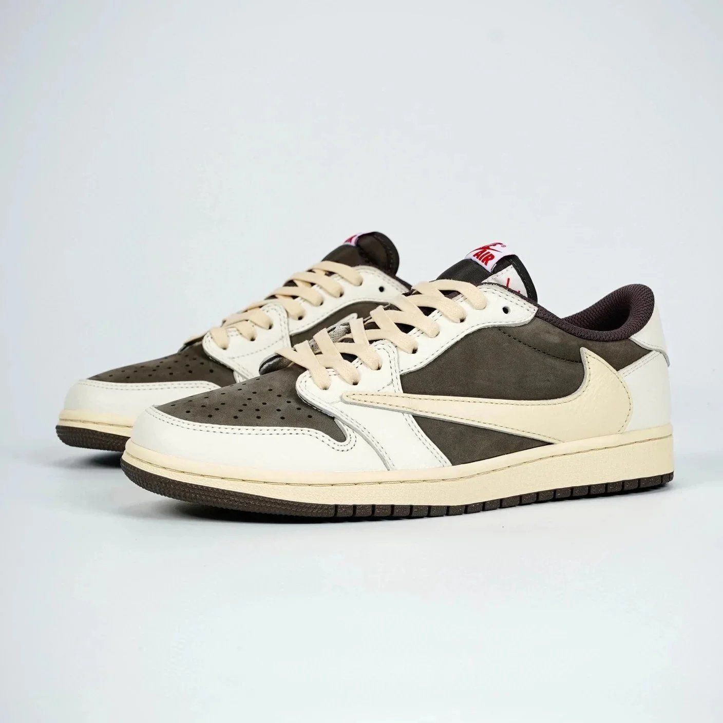 Nike Air Jordan 1 Low Beige Brown Shoes