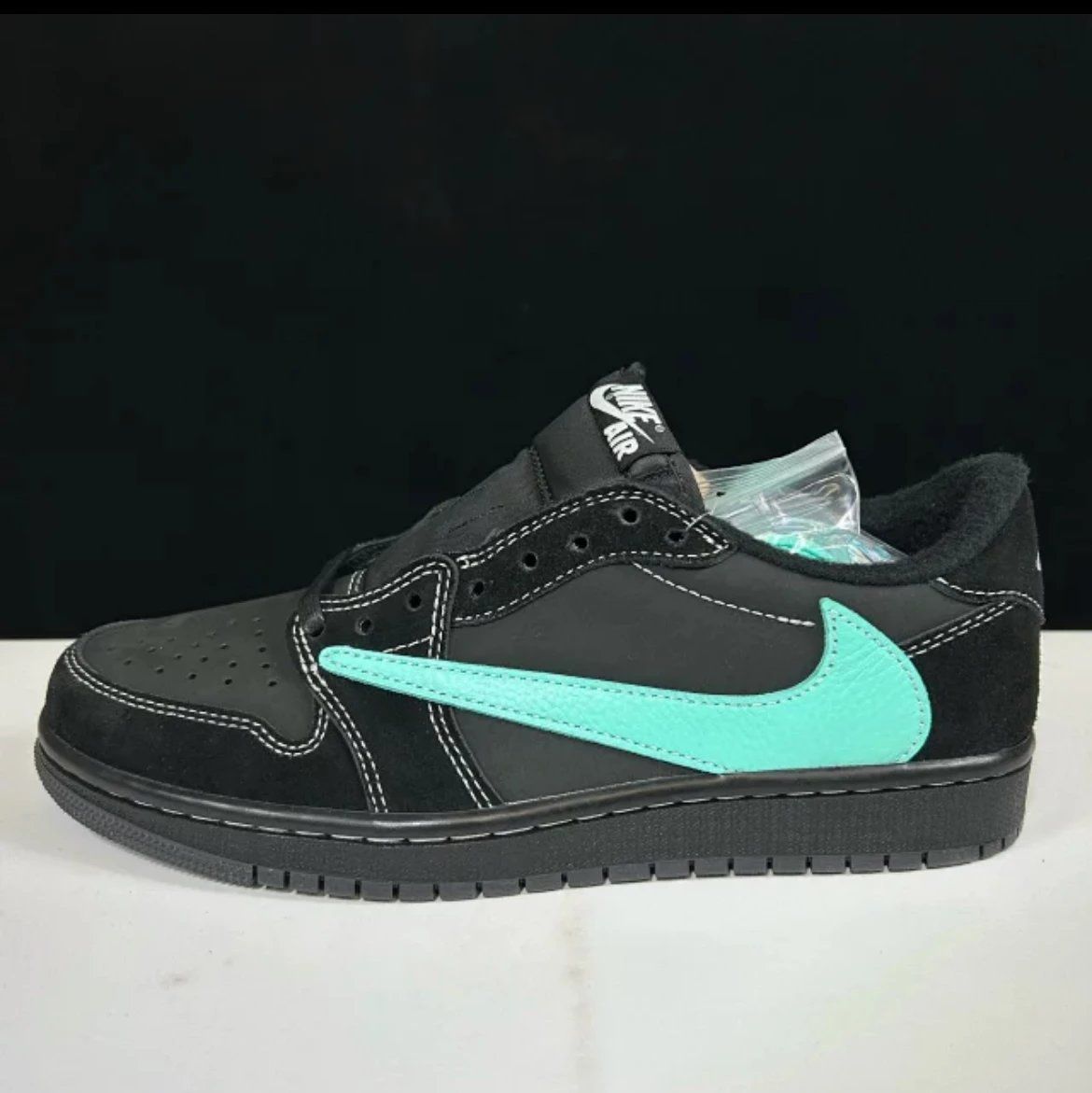Nike Air Jordan 1 Low Black Teal Shoes