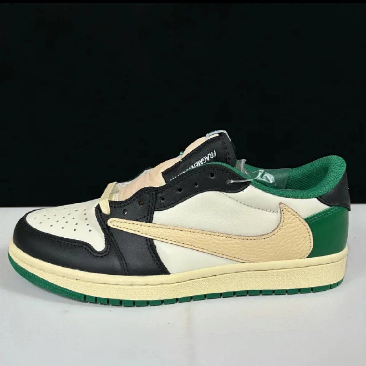 Nike Air Jordan 1 Low Fragment Design White Black Green Shoes