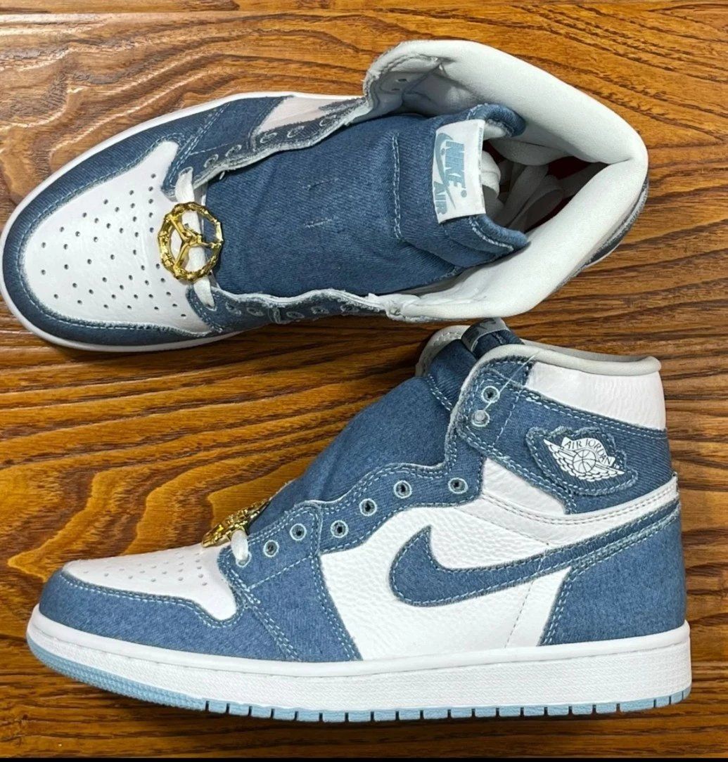 Nike Air Jordan 1 Mid SE Denim Shoes