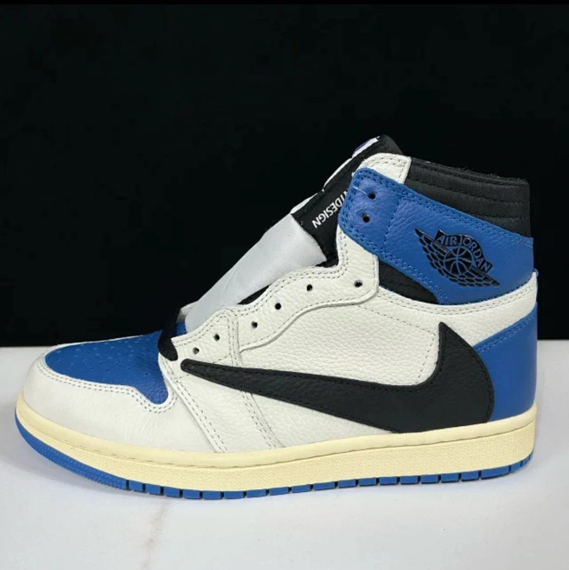 Nike Air Jordan 1 White Blue Shoes