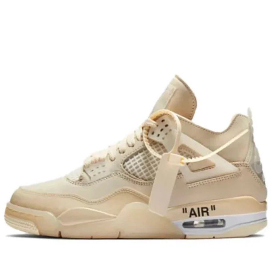 Nike Air Jordan 4 Retro Off-White Beige Shoes