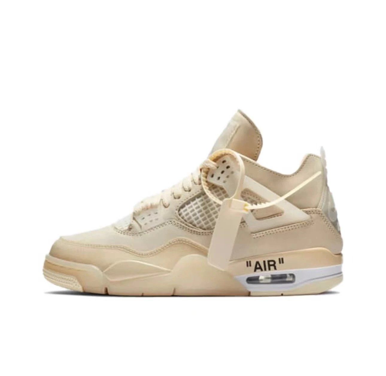 Nike Air Jordan 4 Retro Off-White Beige Shoes