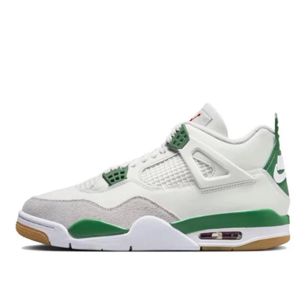 Nike Air Jordan 4 Retro White Green Shoes