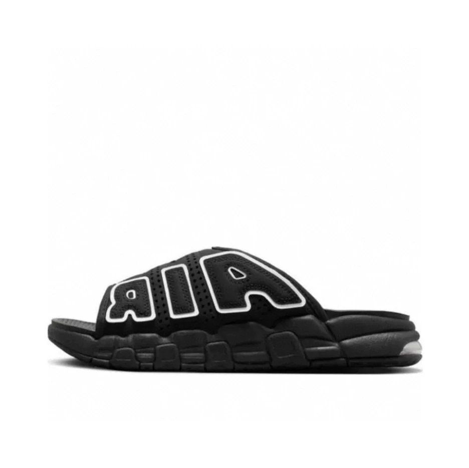 Nike Air More Uptempo Slide Black Shoes