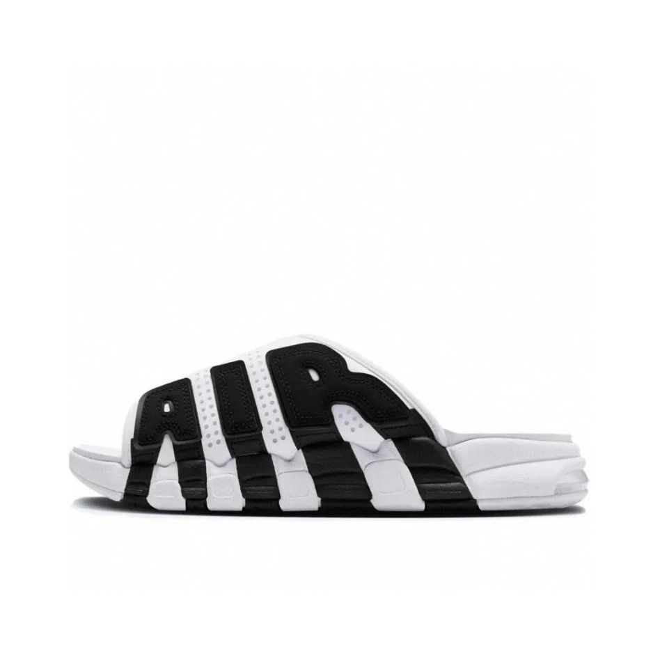 Nike Air More Uptempo Slide Black White Shoes