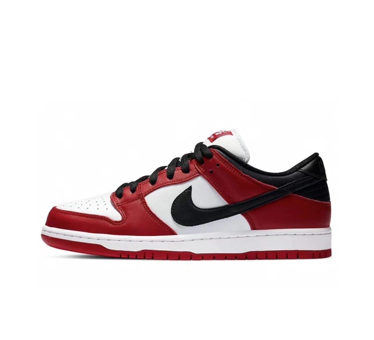Nike Dunk Low Red White Black Shoes