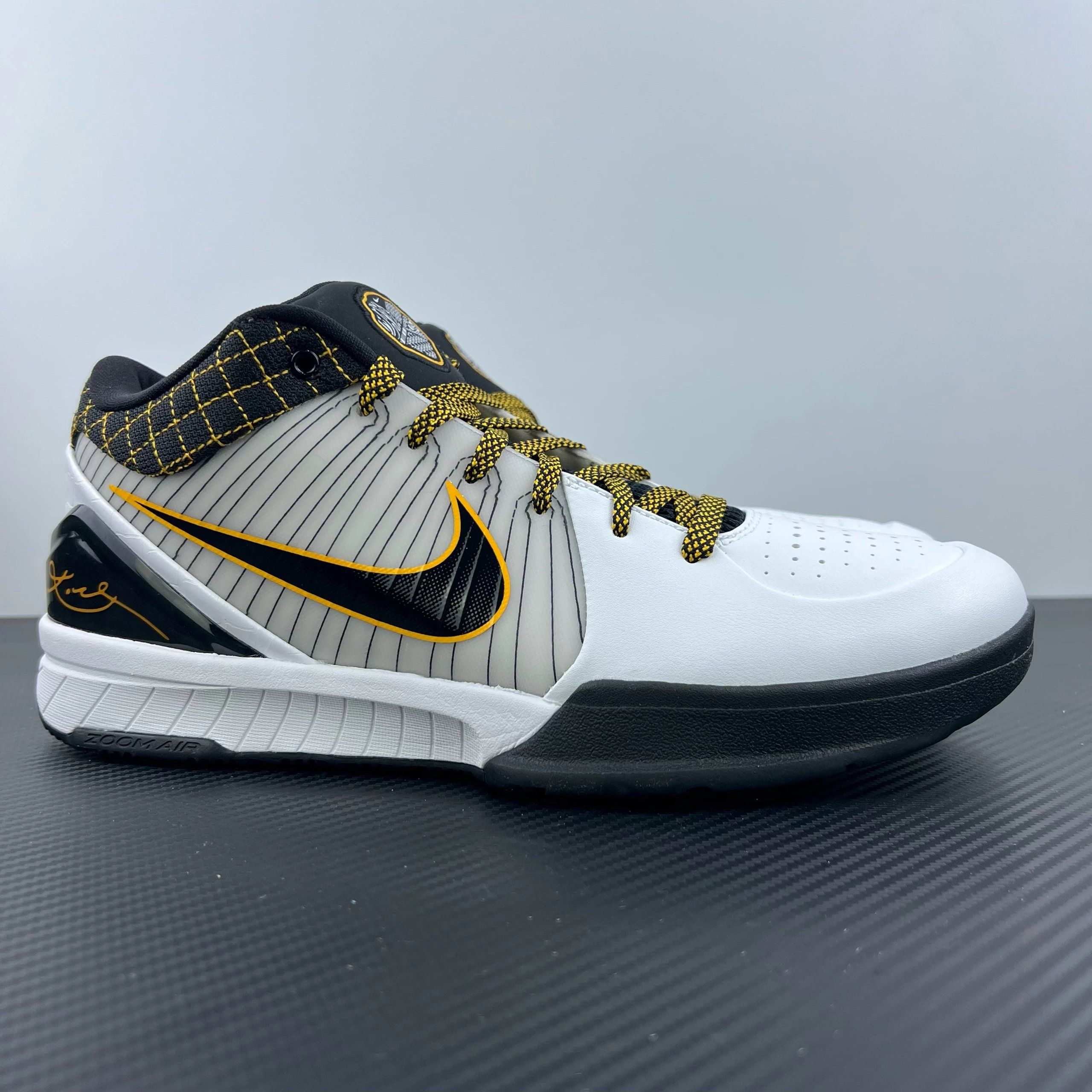 Nike Zoom Kobe 1 White Black Yellow Shoes