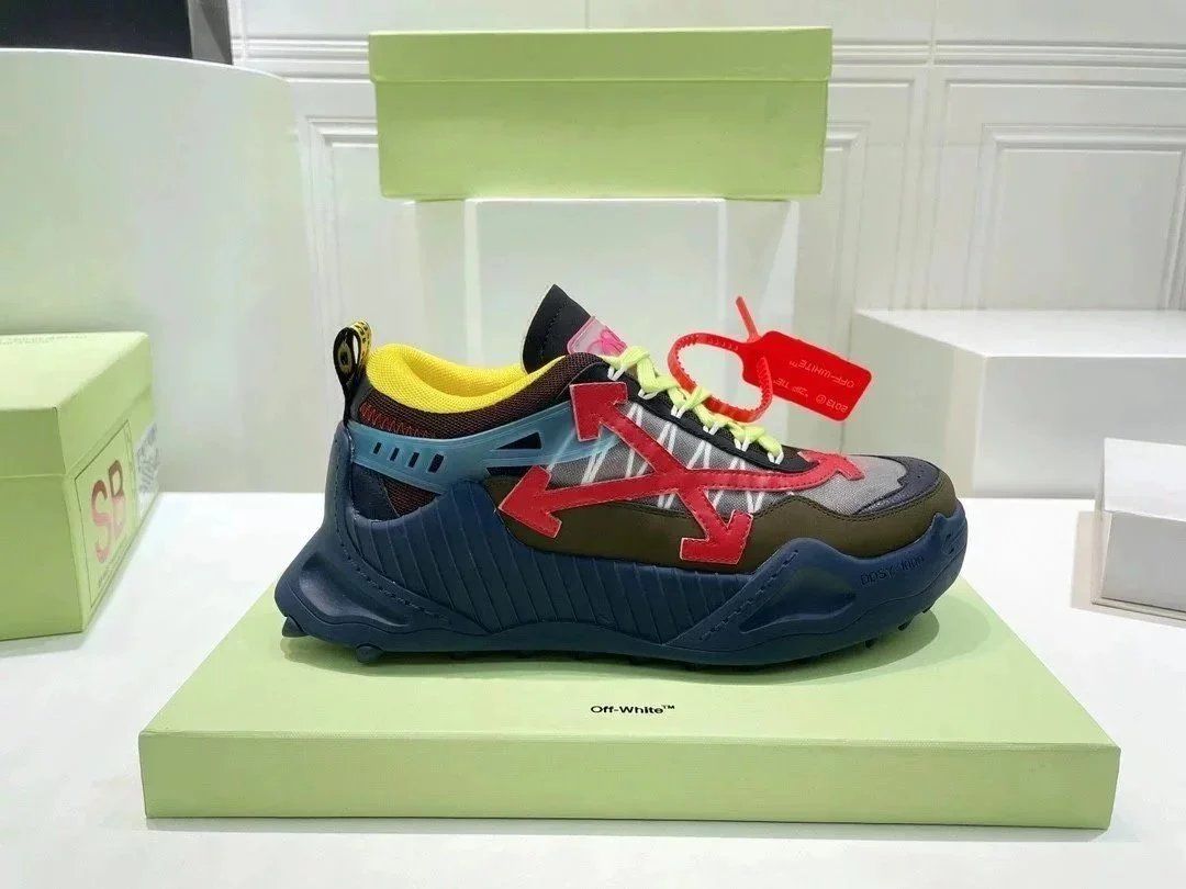 Off-White Industrial Runner Sneaker Navy Blue Shoes