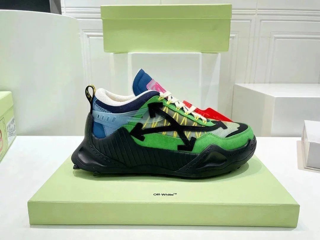 Off-White Industrial Sneaker Black Green Shoes