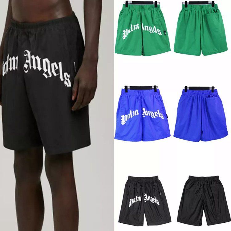 Palm Angels Printed Nylon Double Layer Quick Dry Fabric Shorts