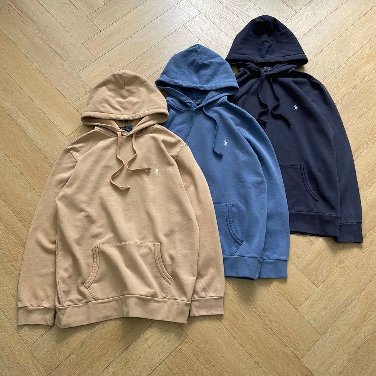 Ralph Classic Small Label Embroidery Aged Washed Hoodie