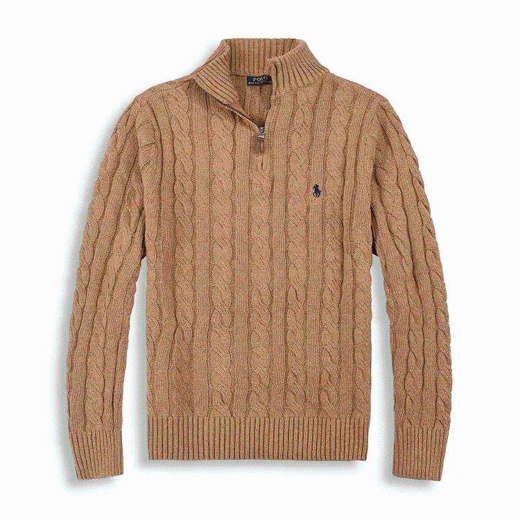 Ralph Lauren Men's Classic Twisted Knit Wool Sweater