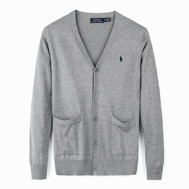 Ralph Lauren Men's Collar Sweater Cardigan Long Sleeve Knit Jacket