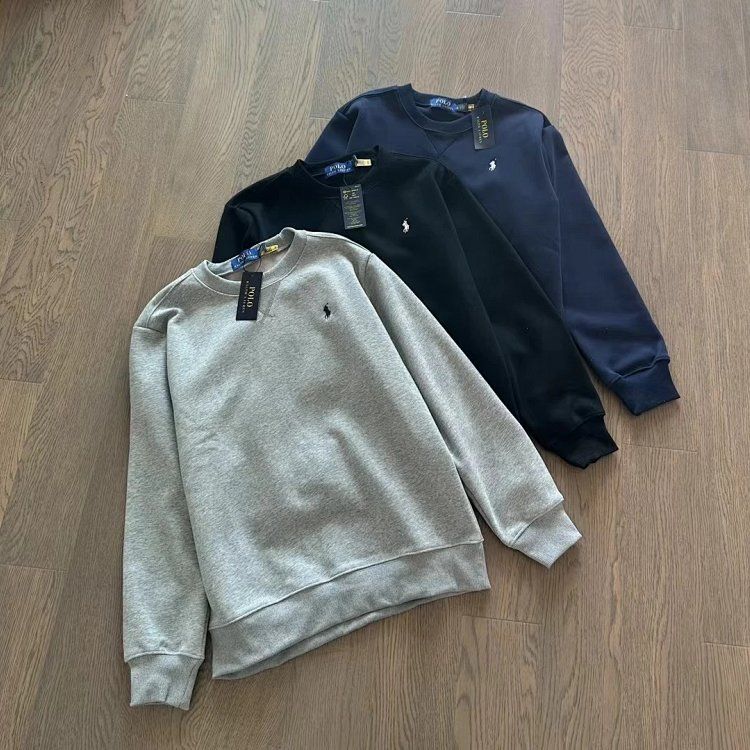 Ralph Lauren round neck padded sweatshirt! High-weight cotton fabric
