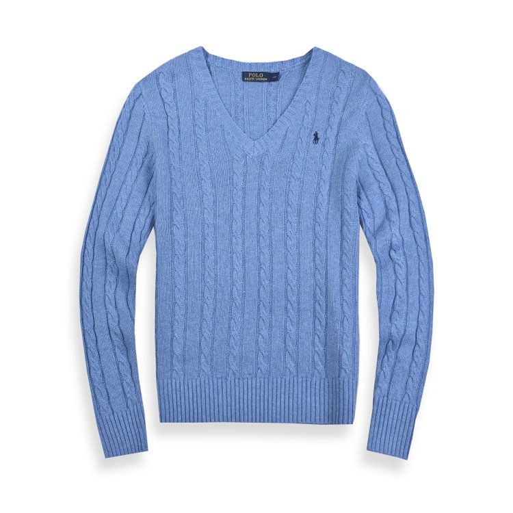 Ralph Lauren sweater women's solid color Slim warm stranded flowers autumn and winter sweater