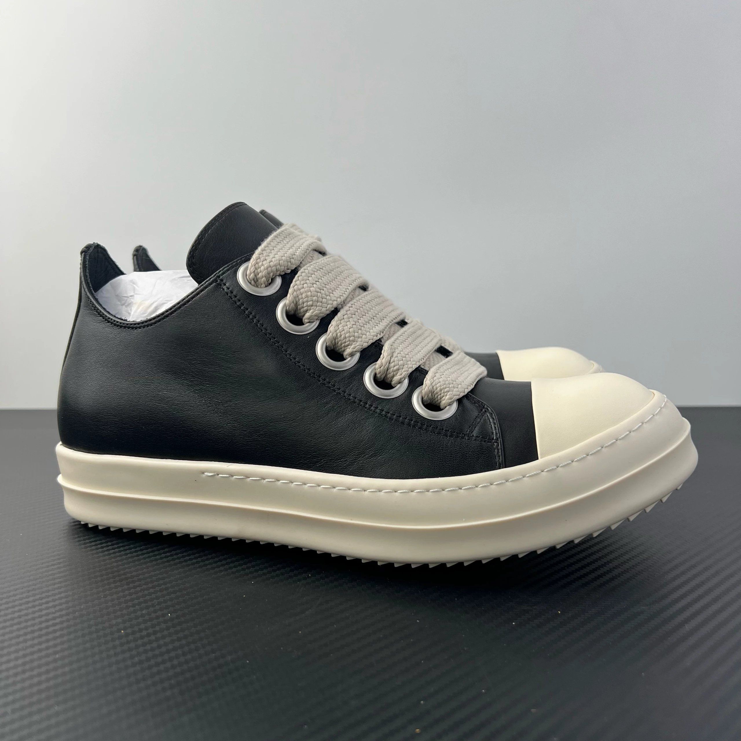 Rick Owens DRKSHDW Chunky Laces Black White