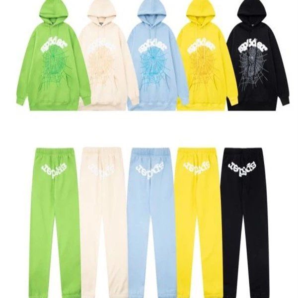 SP5DER Pullover Hoodie Sweatshirt Set