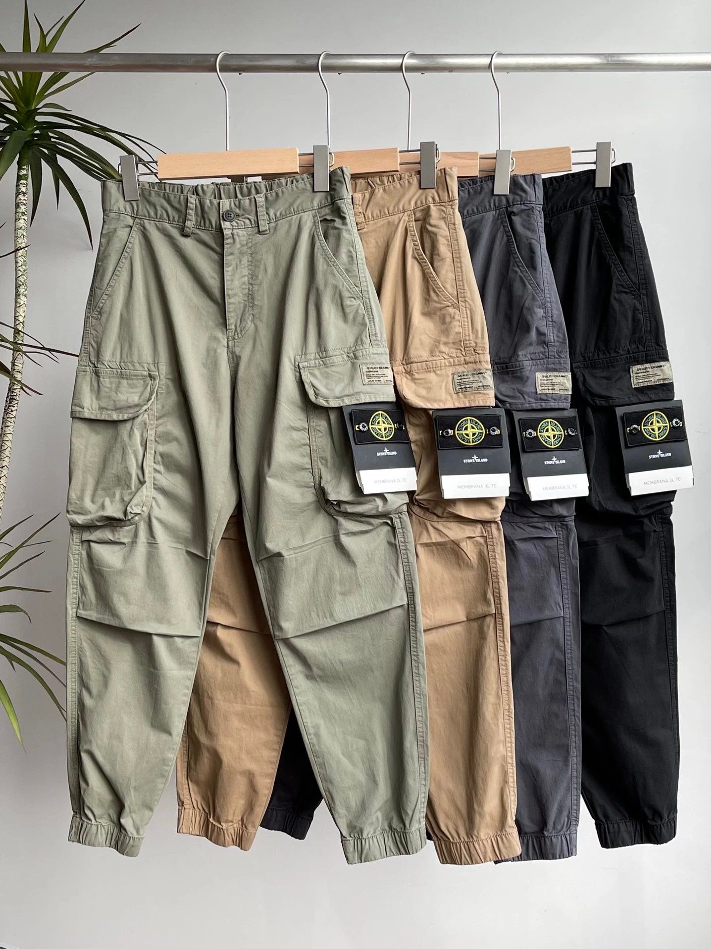 Stone Island Cargo Pants Olive Beige Navy Black Pants
