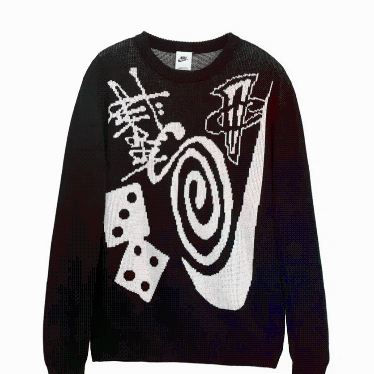 Stussy Sweater High Version Original 100% Wool