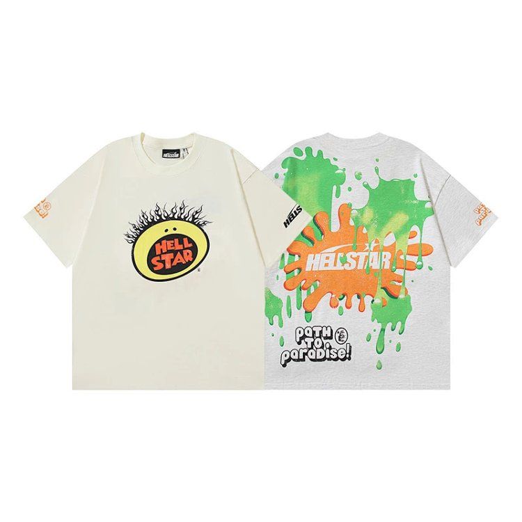 Summer Juice American Tide High Street cotton loose short sleeve shirt men's and women's models