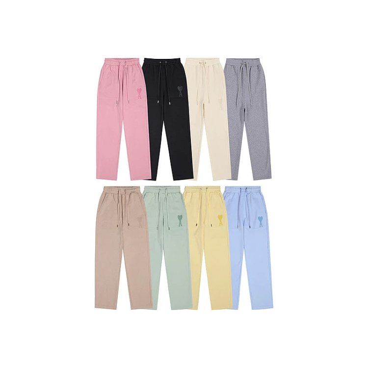 Tide Amiri macaron sweatpants love logo sweatpants