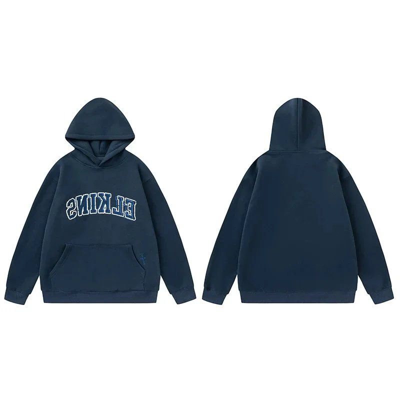 TravisScottElkinsHSHoodie SweatshirtAutumn/Winter Co-Ed Navy Hoodie